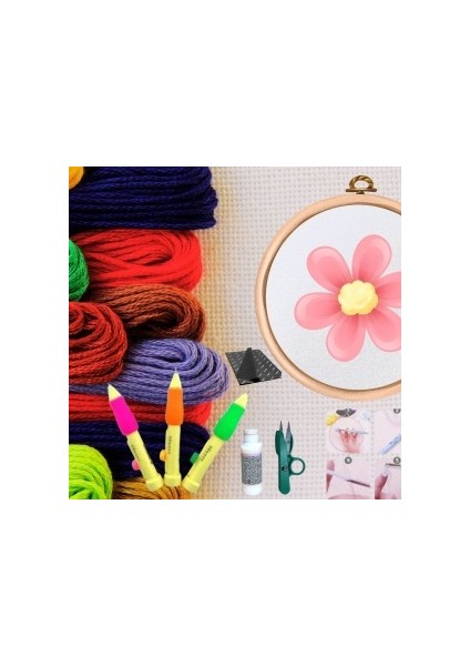 Punch Seti Nakış Seti Kasnaklı Kendin Yap Seti Seri 38