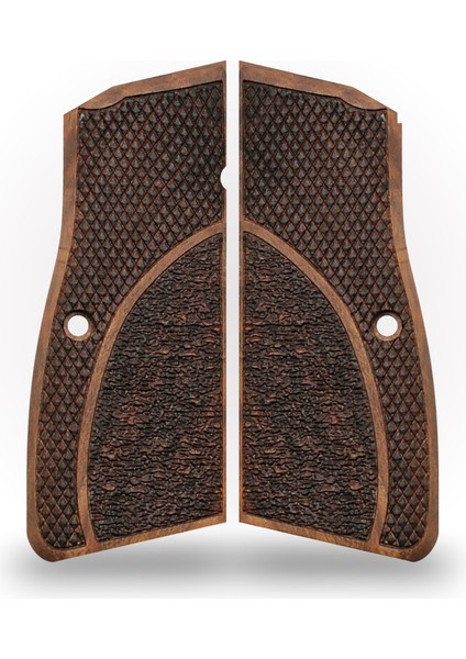 Browning Hi-Power, Mk3 Uyumlu Tabanca Kabzası - Ceviz Ağacı