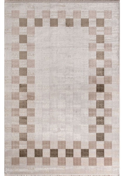 Artemis Halı Davina 09782A Krem Yeşil Halı Yumuşak Dokulu Salon Koridor Mutfak Yatak Odası Halısı