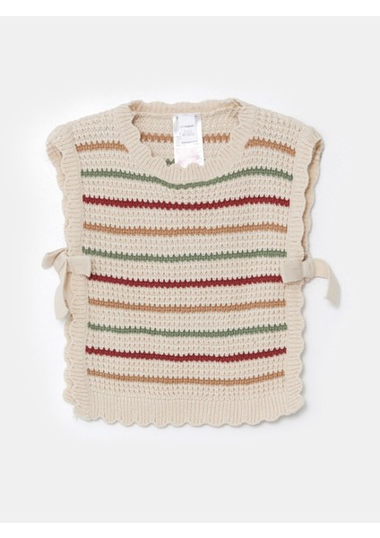 Yeni Sezon Bisiklet Yaka Kız Çocuk Triko Süveter