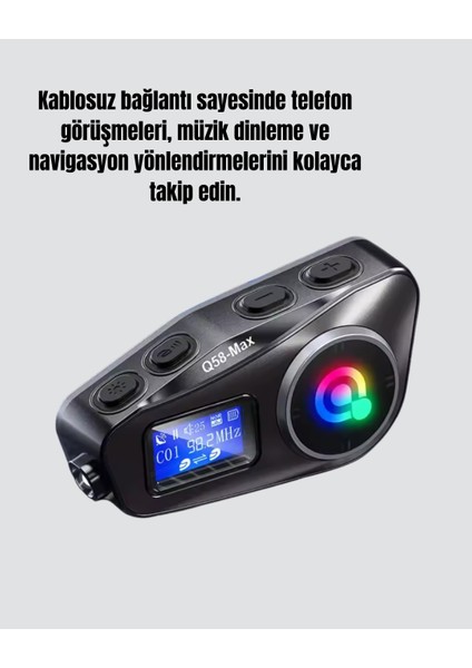IP65 Suya Dayanıklı Kask Bluetooth Kulaklık LCD Ekranlı - ME001W-51KZU0 modelleri