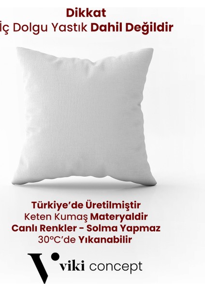 Chill Dalgası – Gri Soyut Tipografik Kırlent Kılıfı 45X45 cm fiyatları