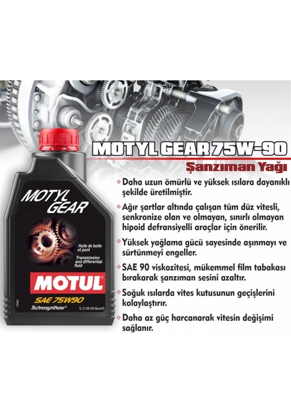 Motylgear 75W90 (1 Lt) fiyatları