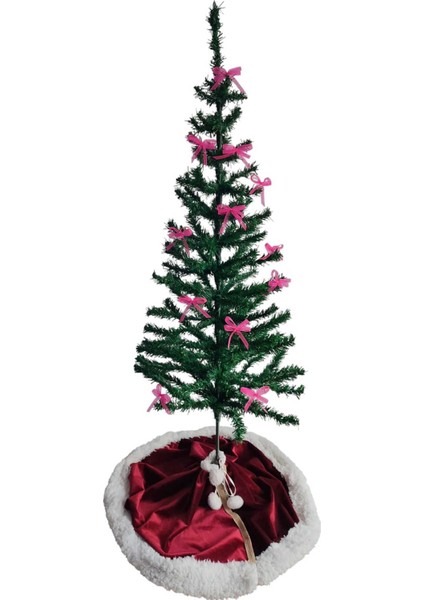 12 Adet Neon Pembe, Yılbaşı Çam Ağacı Fiyonk Kurdele. Yeni Yıl Noel Parti Dekorasyon Süsleri