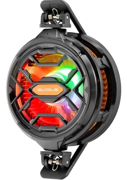 Telefon Buz Soğutucu Fan Mıknatıs ve Klips Rgb Siyah HDX4382