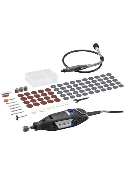 , 3200 Çok Amaçlı El Motoru, 130 W, F0133200JA, 90 Aksesuarlı, Siyah modelleri