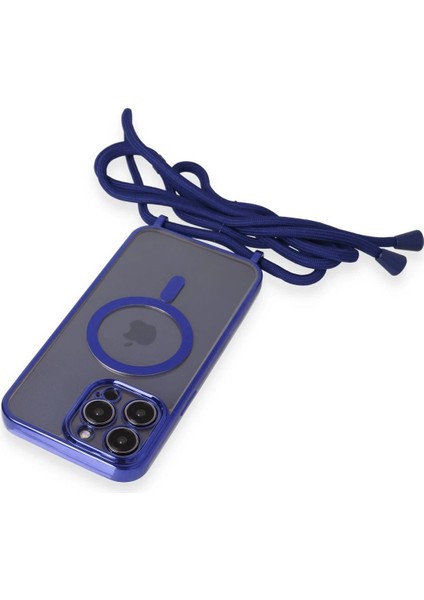 iPhone 14 Pro Max Kılıf Divo Lazer Askılı Magsafe Kapak - MAVI-(5796) - ME001W-519XN0 indirimleri