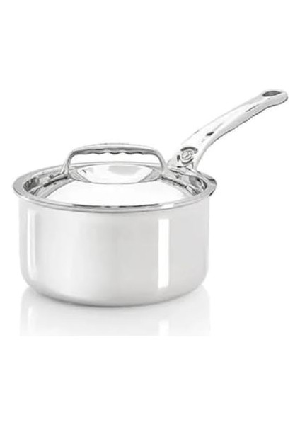 De Buyer 3746.20 Kapaklı Kulplu Tencere, Paslanmaz Çelik, Gümüş, 27,9 x 20,1 x 10,9 cm