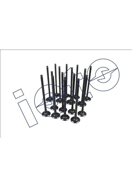 Subap Takımı 8 In + 8 Ex (Nitrasyonlu) Honda Cıvıc 1.6/1.8 16V R16A 2007-> In (32*5.5*116.7) Ex (26* 5.5*116)