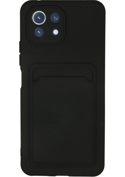 Xiaomi Mi 11 Kılıf Kelvin Kartvizitli Silikon - SIYAH-(5796) - ME001W-517IN3