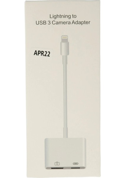 APR22 Iphone Otg 2in1 - Beyaz modelleri