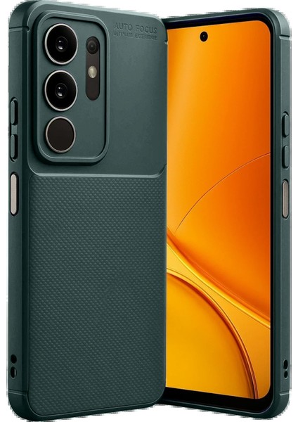 Vivo Y29 4g Auto Focus Karbon Kapak - Koyu Yeşil modelleri