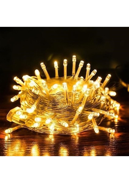 Buffer® 10 Metre 100 Ledli 8 Fonksiyonlu Dekoratif Lambader Sarı Lamba fiyatları