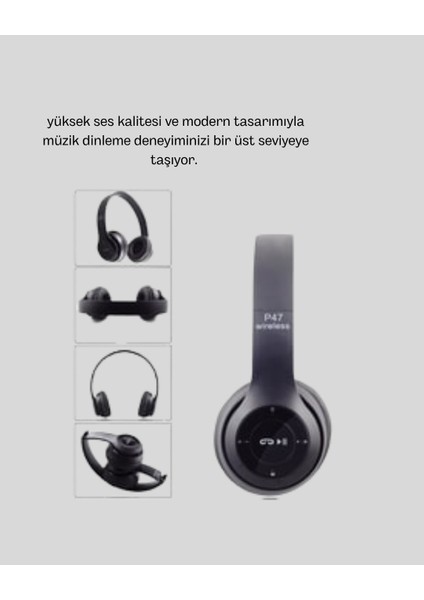 Bluetooth Kablosuz Kulaklık – Extra Bass Tf Kart Mikrofonlu Ayarlanabilir Ergonom - BI001V-4YU5S fiyatları