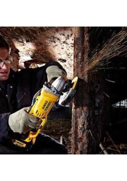 DCG412NT Açılı Taşlama Makinesi – Titreşimsiz Şanzımanlı Güçlü Zımpara Makinesi – Zor Erişilen Yerlerde Bile Zımparalama Için – 1 x Zımpara Makinesi 18 V, Siyah, Sarı