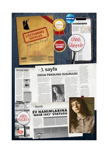 Çözülmemiş Davalar Dedektiflik Suç Çözümleme Oyunu Düğün Günü Cinayeti Dosyası - Gizem Bulmaca Cinayet Çözme Kutu Oyunları - Katil Bulma Dedektif Oyunu - Suçlu Kim, Cinayeti Çözebilir Misin? (Dava-8) modelleri