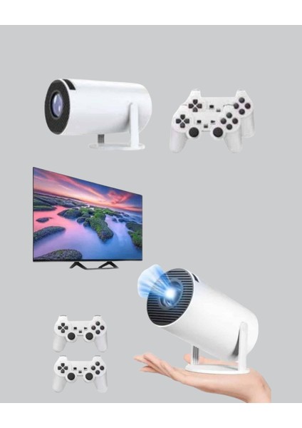 Taşınabilir Projeksiyon Cihazı 4K Destekli Wi-Fi Kablosuz Ekran Yansıtma - ME001W-51UUC7 fiyatları