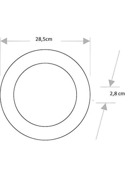 30W Damla Yuvarlak Sıva Üstü LED Panel Armatür CT-5273 - Beyaz Işık Plastik Kasa fiyatları