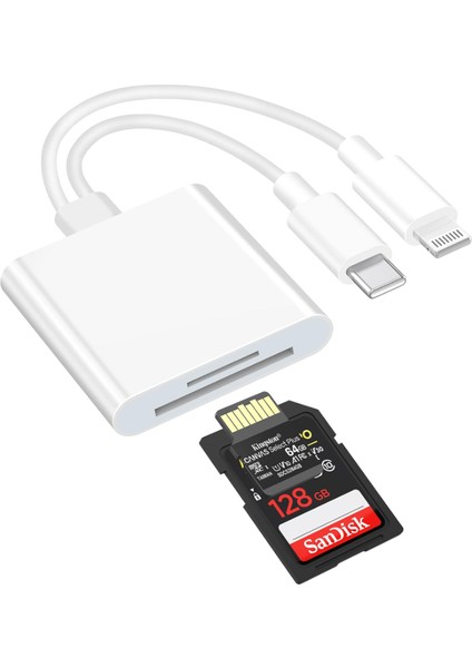 ZR636 Type-C Lightning Camera Storage Card Reader