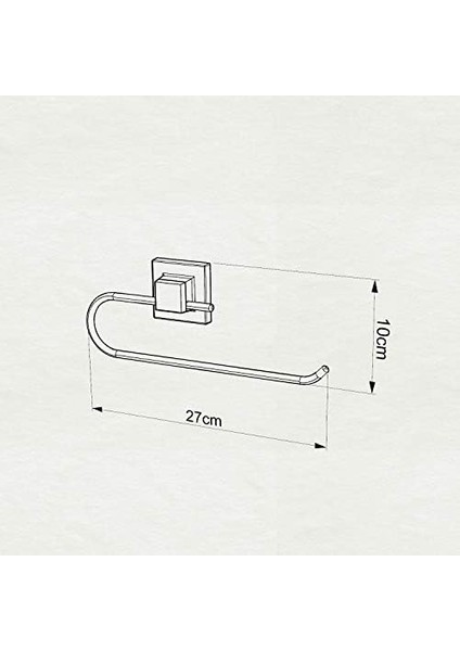 11.EF.240.02 Delme Vida Matkap Yok Easyfıx Yapıskanlı Kağıt Havluluk Mat Siyah, Siyah, Small