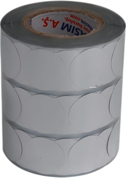 Hazır Al Hızlı Al Kuşe Etiket 25MM x 25MM Ruloda 2500 Adet, Ev ve Ofis Kullanımı Için Kendinden Yapışan Etiket ve (Gri)