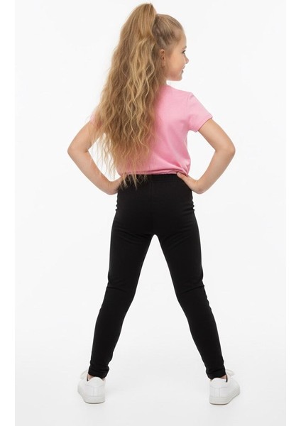 Kız Çocuk Pamuklu Nakışlı Likralı Şardonlu Tayt fiyatları