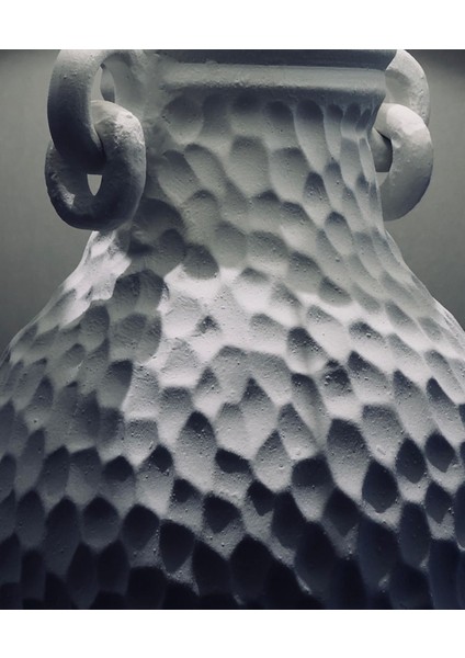 Çekiç Dokulu Amfora Seramik Masa Lambası – 38X20 cm Rustik ve Sofistike Dekoratif modelleri