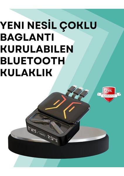 Şarj Kutulu Bluetooth Kulaklık – 2 Saatte Tam Şarj - ME001W-51LH69