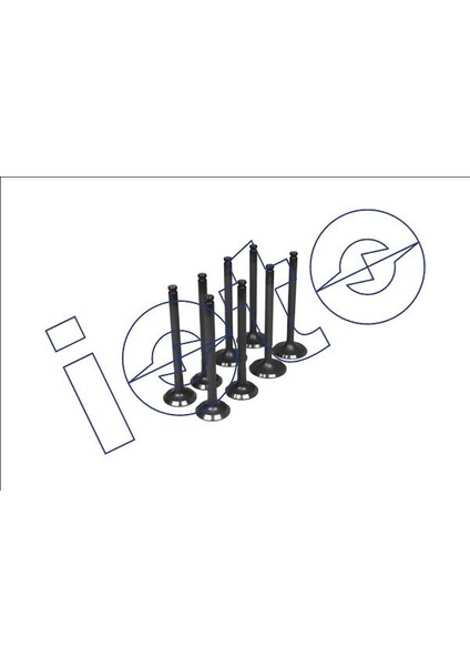 Subap Takımı 4 In + 4 Ex (Nitrasyonlu) Fıat Tıpo Uno Tempra 1.4 In (37.4*8*108.6) Ex (31*8*109.2)