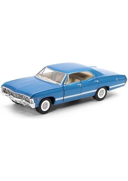 KT5418D Mavi-Siyah Çekbırak 1967 Chevrolet Impala modelleri