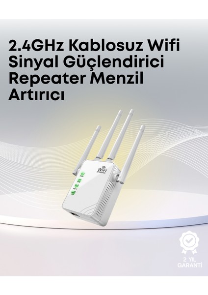 Yüksek Hızlı Parazit Önleyici Wifi Repeater Router - BI001V-4YZDV8