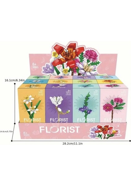 1 Adet Florist Çiçek Yapı Blokları, Vazoluk Çiçek, Çiçek Dekor, Oyuncak Yapı Blokları (Random) fırsatları