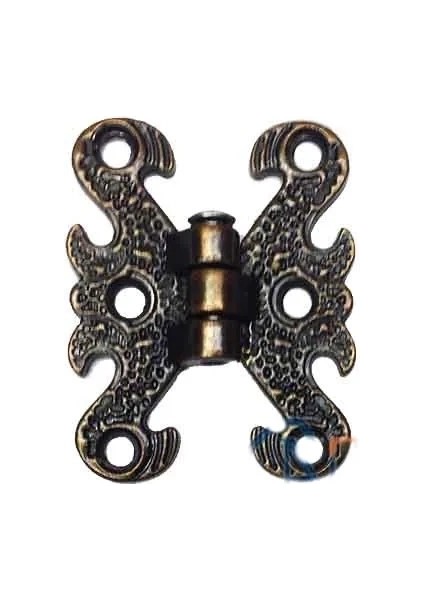 Zamak Kelebek Menteşe - Küçük, 30X40MM, Oksit, 1 Adet