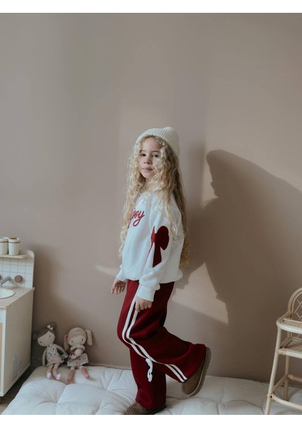 Kız Çocuk Enjoy Fiyonk Detaylı Sweatshirtli Kışlık Takım fiyatları