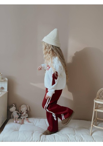 Kız Çocuk Enjoy Fiyonk Detaylı Sweatshirtli Kışlık Takım modelleri