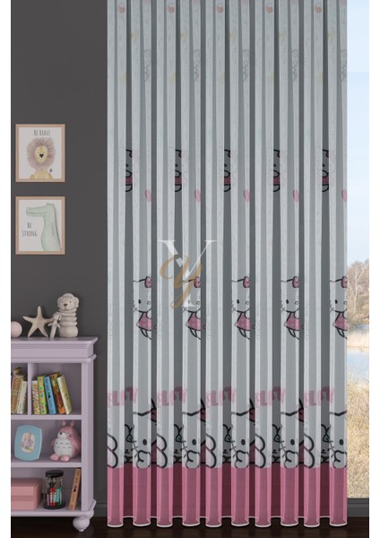 Baskılı Kurşunlu Grek Tül Perde Çocuk H.kitty fiyatları