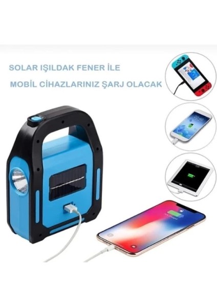 Güneş Enerjili Işıldak ve Powerbank Özellikli Kamp Lambası fiyatları