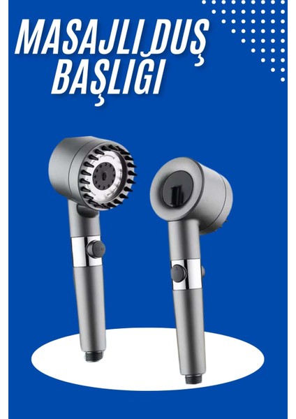 Masaj Etkili Duş Başlığı Yeni Nesil Çok Fonksiyonlu Ayarlanabilir Filtreli - BI001V-4YY1J3