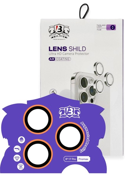 Apple iPhone 17 Pro Max Bilvis Titan Kamera Lens - TURUNCU-(5796) - BI001V-4YWU78