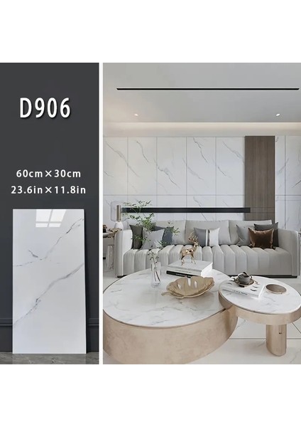 Beyaz Mermer Desenli Alüminyum Plastik Duvar Sticker indirimleri