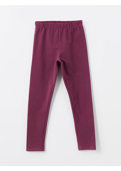 Yeni Sezon Beli Lastikli Basic Kız Çocuk Tayt