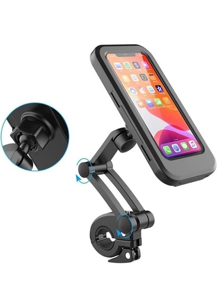 Mobile Portatif Motosiklet Bisiklet Su Geçirmez Telefon Tutucu Siyah modelleri