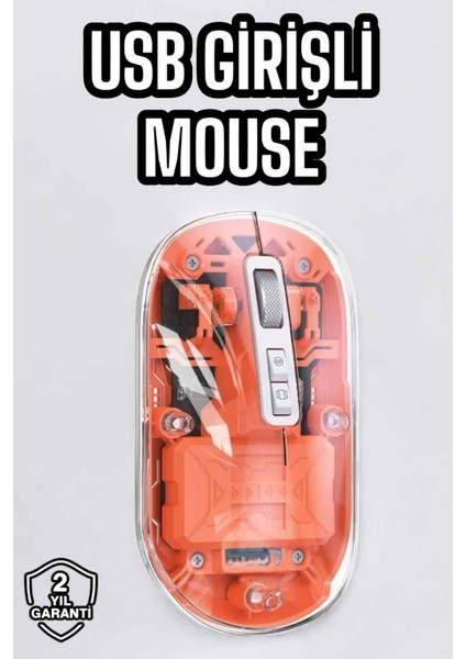 Sessiz Kablosuz USB Girişli Mouse Fare Yüksek Performanslı - ME001W-51M9U6