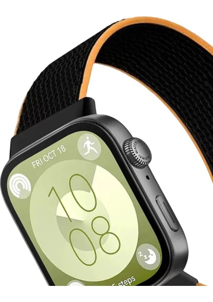 Huawei Fit 4 Hasırlı Cırtcırtlı Kordon - SIYAH-TURUNCU-(5796) - ME001W-51EPZ9 fiyatları
