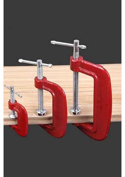 G Tipi 3lü Mengene Sıkıştırma Seti 25-50-75 mm Mengene Seti 1410