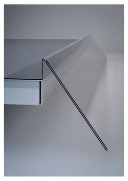 Pvc Yapışkanlı Açılı Raf Etiketliği 8 cm x 10 cm - 25'li Paket - PA-80100