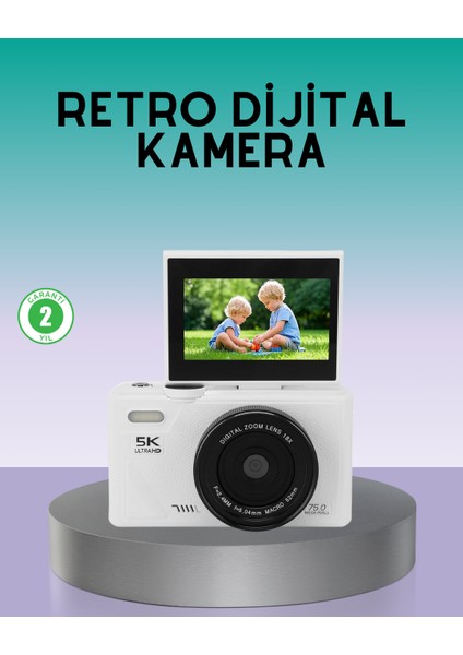 Wifi Bağlantılı 5k Ultra Hd Dijital Kamera 75MP Otofokus - BI001V-4YVNC5