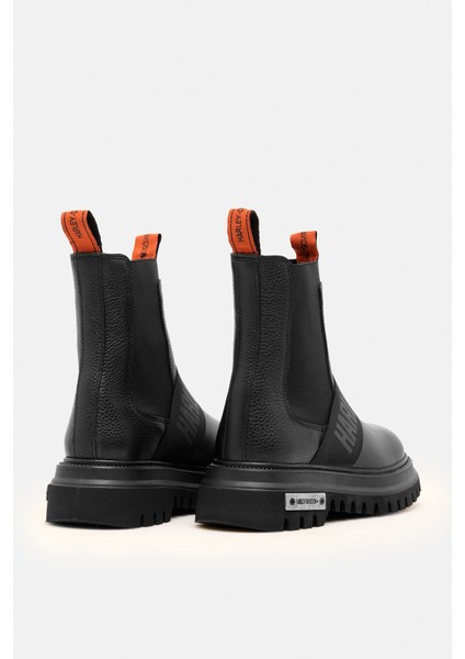 Nefud Siyah Baskılı Deri Kadın Bot Postal Ayakkabı indirimleri