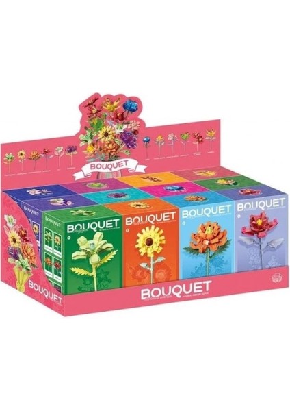 1 Adet Çiçek Yapı Blokları, Vazoluk Çiçek, Oyuncak Yapı Blokları (Random) fiyatları