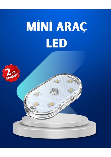 7 Renk Modlu Dokunmatik Sensörlü Mini LED Araç Içi Lamba - ME001W-51KBV7